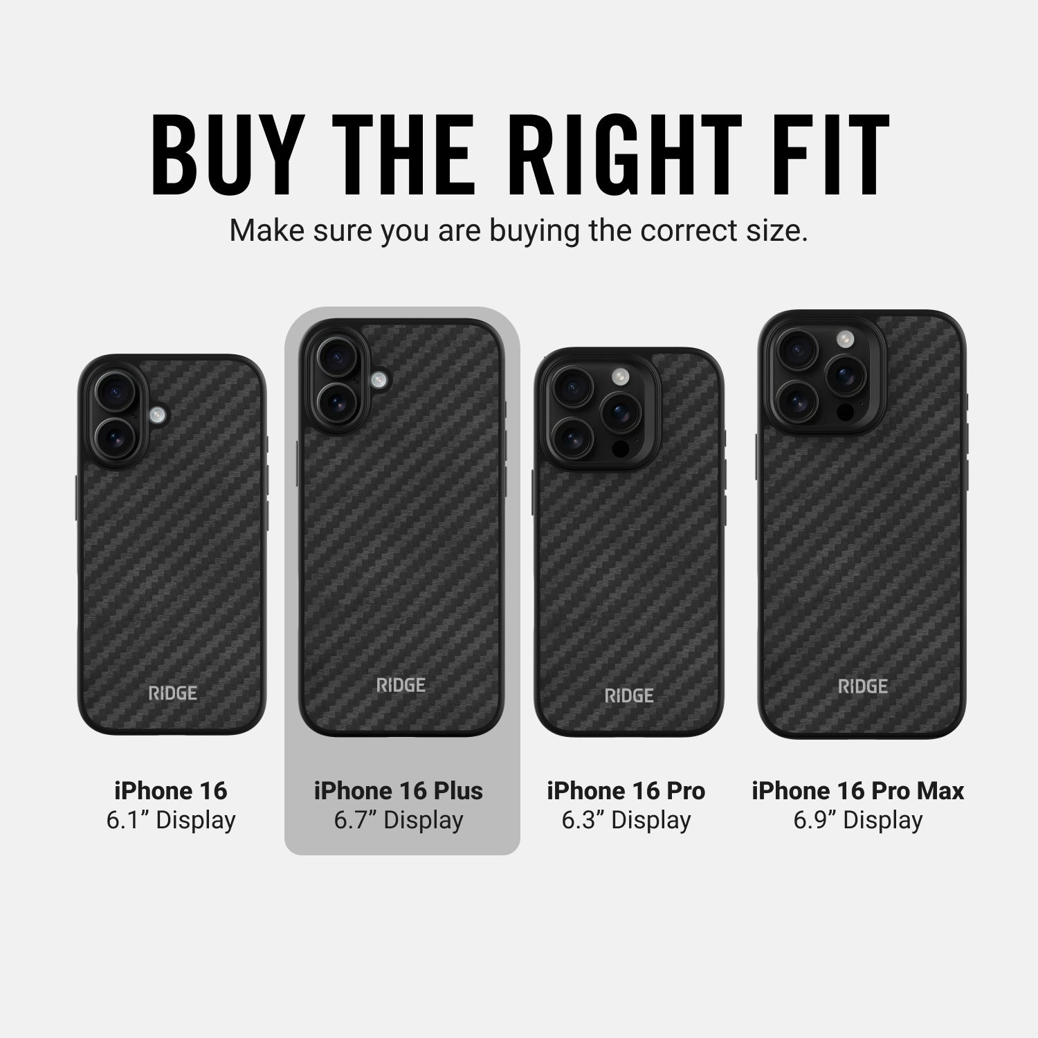 Premium Carbon Fiber iPhone 16 Plus Case - Slim Protective Cover for Everyday Use | Shockproof & Scratch Resistant | Perfect for Work, Travel & Outdoor Activities