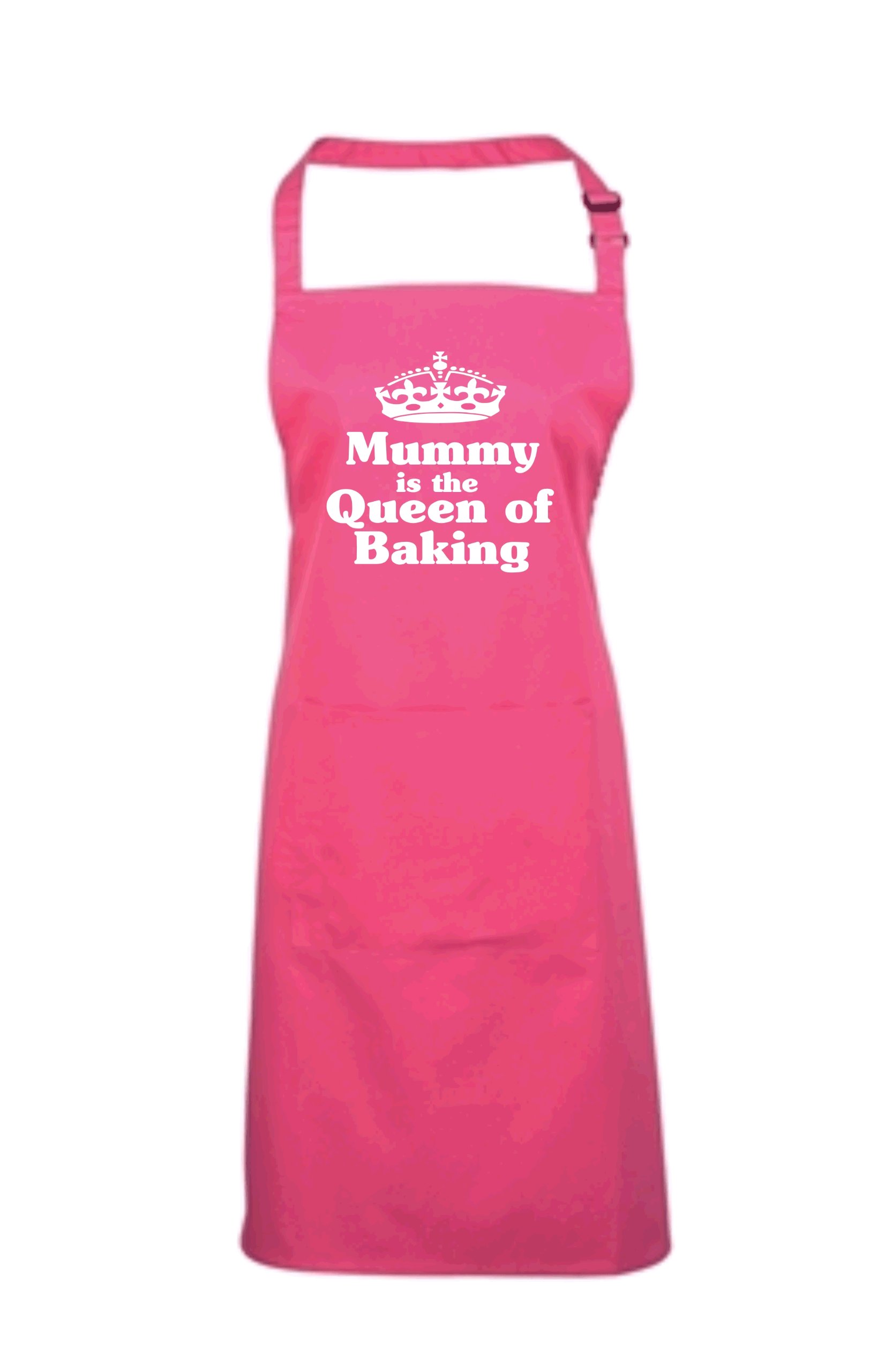 Edward Sinclair Glitter Print Apron - One Size Fuchsia, Perfect for Baking, Cooking, and Holiday Gifts - Queen of Baking Mummy Design