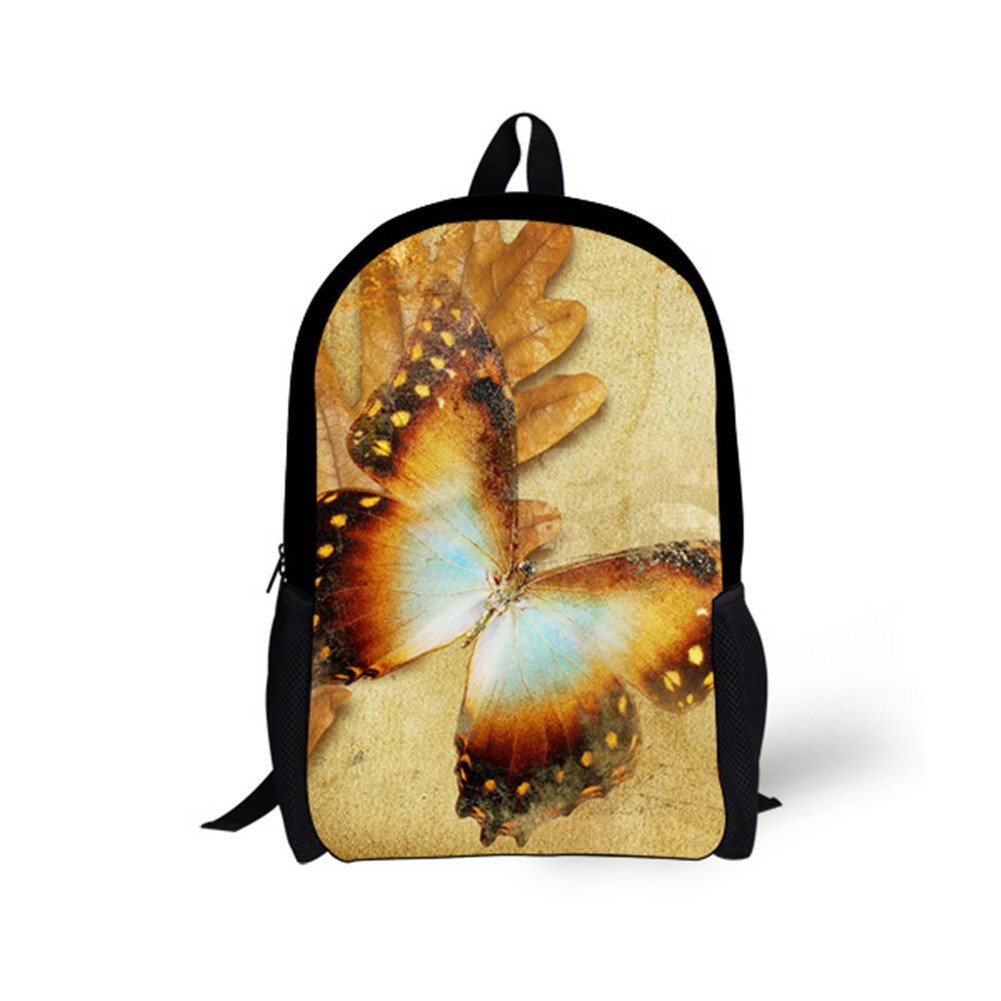 3D Butterfly School Backpack for Women & Girls - Stylish Book Bag with Shoulder Straps for Students - Perfect for School, College, and Daily Use