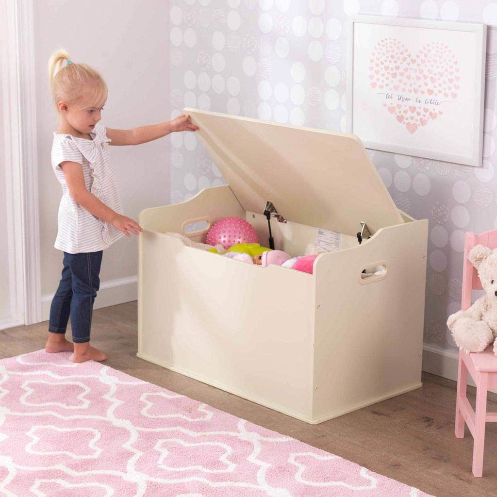 KidKraft Austin Toy Box in Vanilla - Kids Storage Organizer for Toys, Books & Clothes - Perfect for Bedroom, Playroom & Nursery Organization