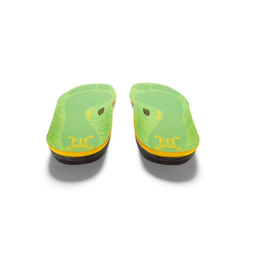 Women's Outdoor K 30 Low Arch Support Insoles - Comfortable Green Orthotic Shoe Inserts for Hiking, Running & Daily Wear