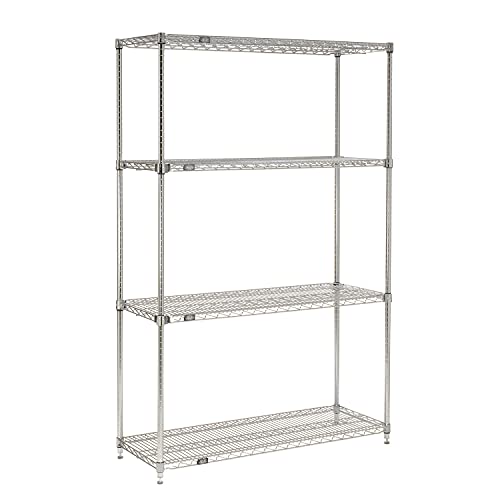 Nexel Quick Adjust Wire Shelving - Chrome, 48