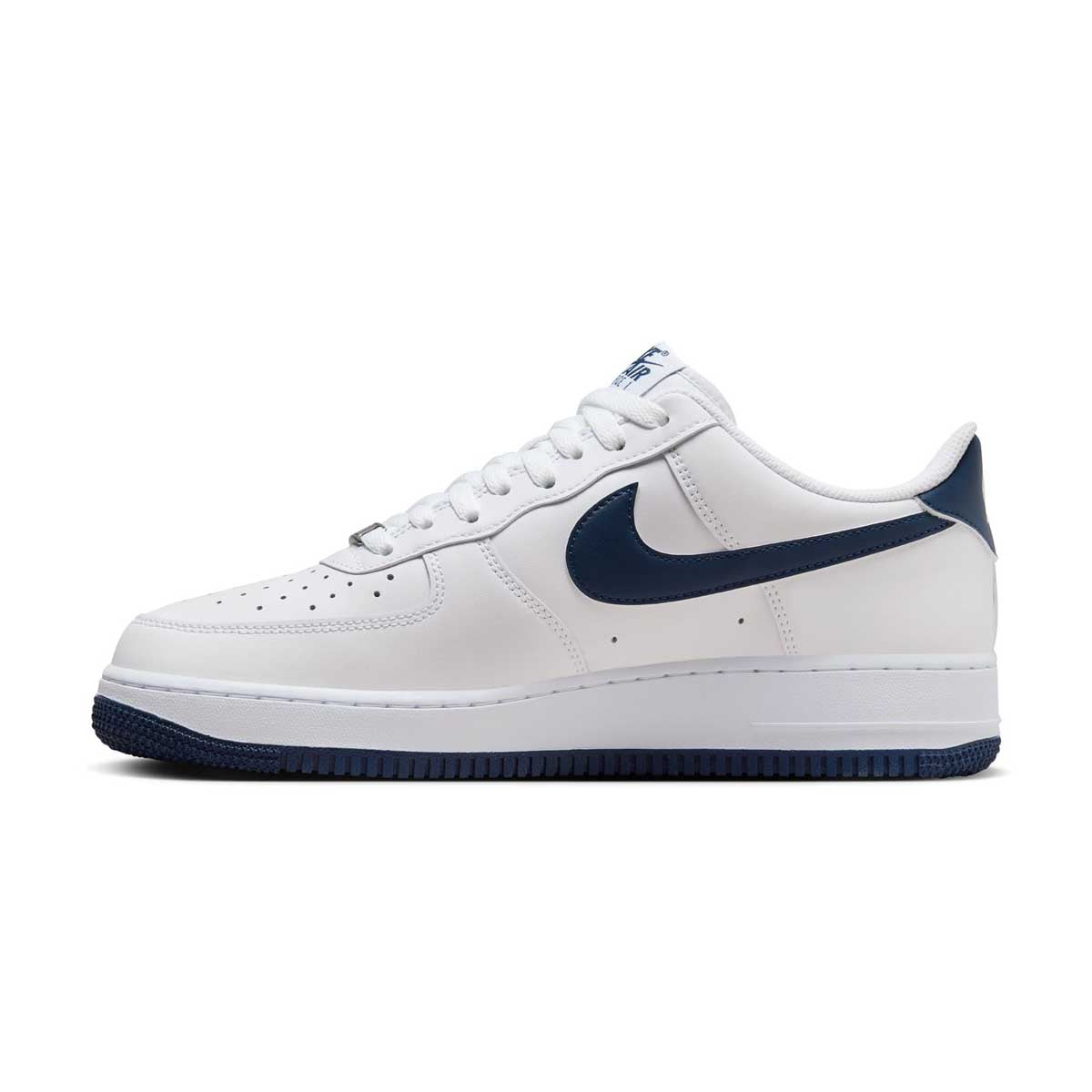 Nike Air Force 1 '07 Sneakers - White & Midnight Navy Colorway | Men's/Women's Basketball Shoes for Casual Wear & Street Style