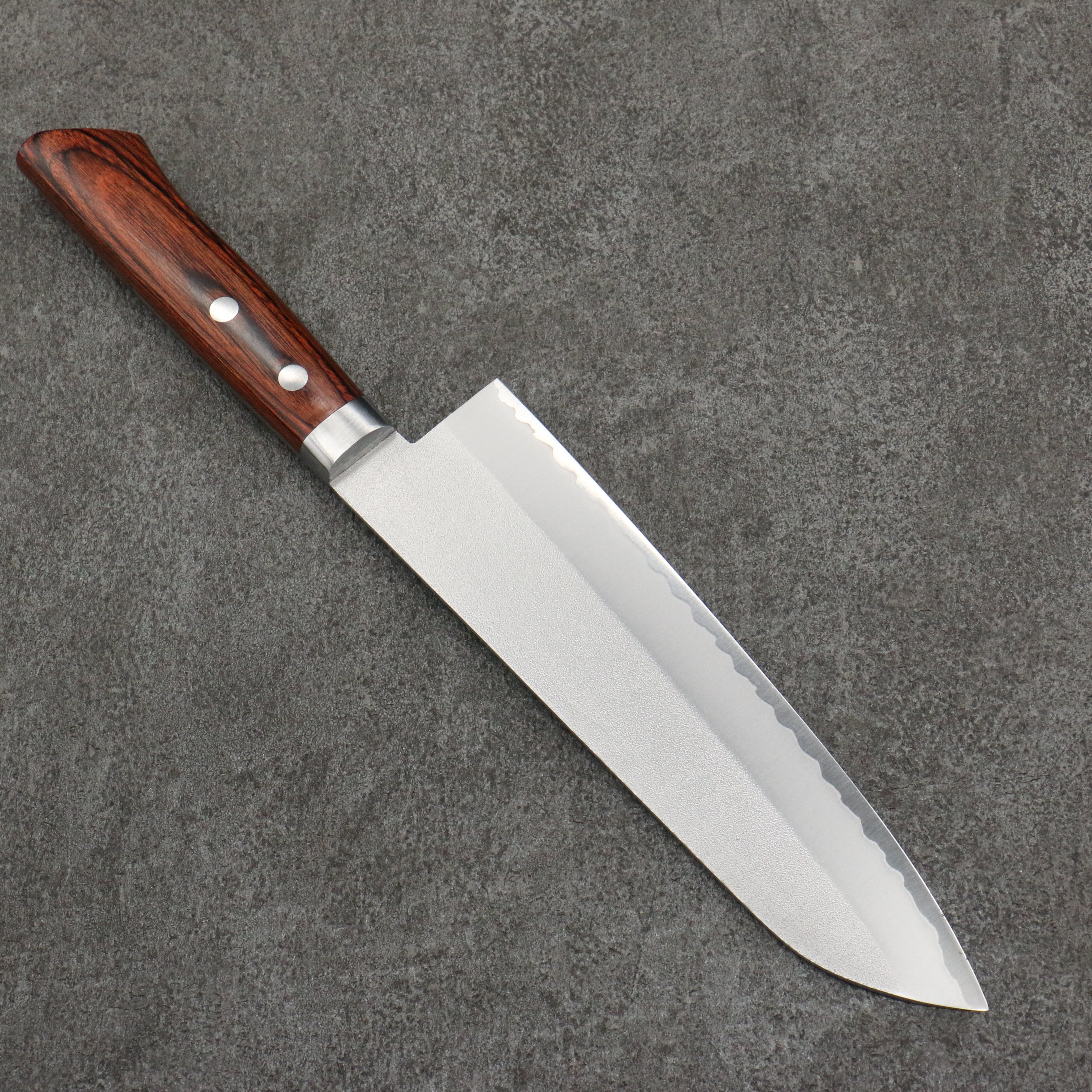 Kunihira VG1 Nashiji Gyuto 180mm Japanese Chef Knife with Mahogany Handle - Perfect for Slicing, Dicing & Precision Cooking