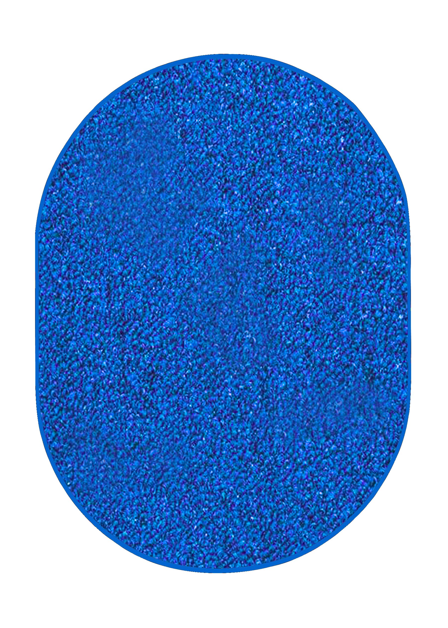 Modern Plush Solid Color Indigo Blue Rug 5' x 8' Oval - Soft Indoor Area Rug for Living Room, Bedroom, Entryway | Pet-Friendly & Non-Slip Home Decor Mat | Made in USA | Perfect for Cozy Spaces & High-Traffic Areas