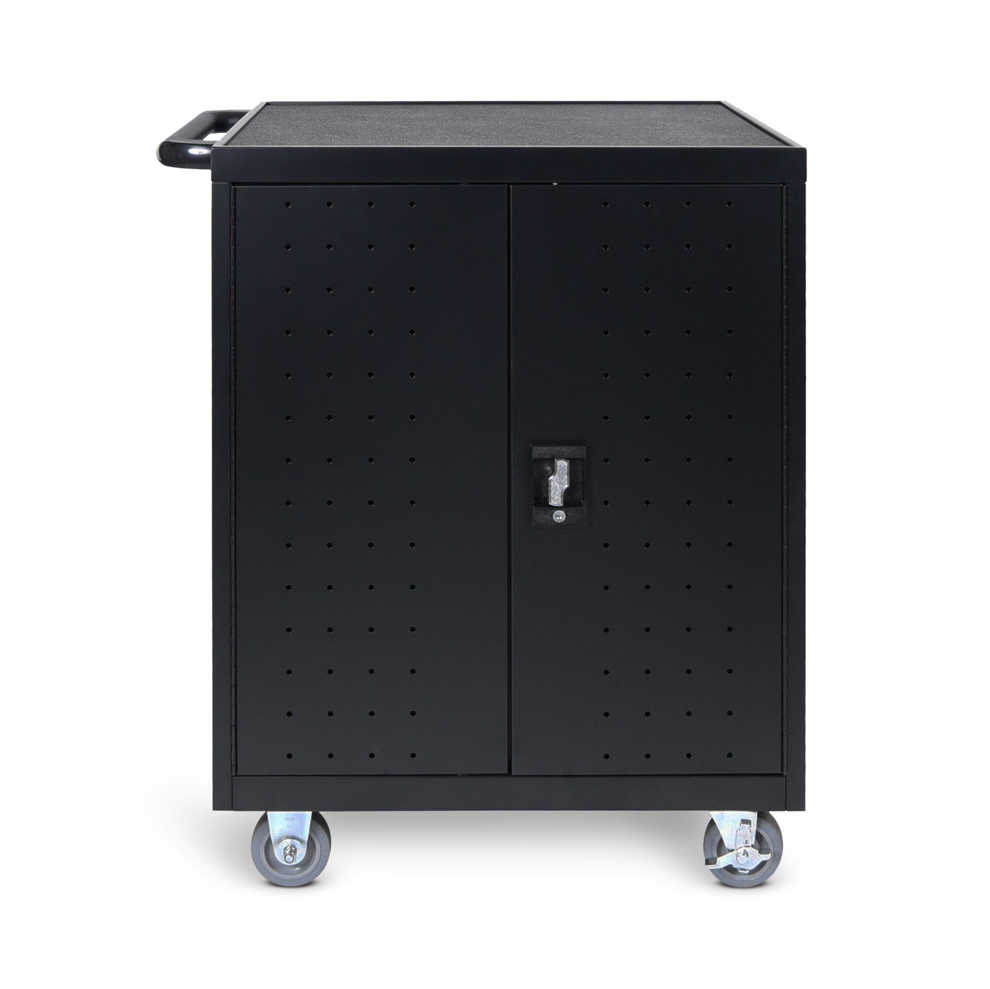 Luxor LLTP32 B 32-Slot Laptop & Chromebook Charging Cart - Secure Storage & Charging Station for Classrooms, Offices & Libraries