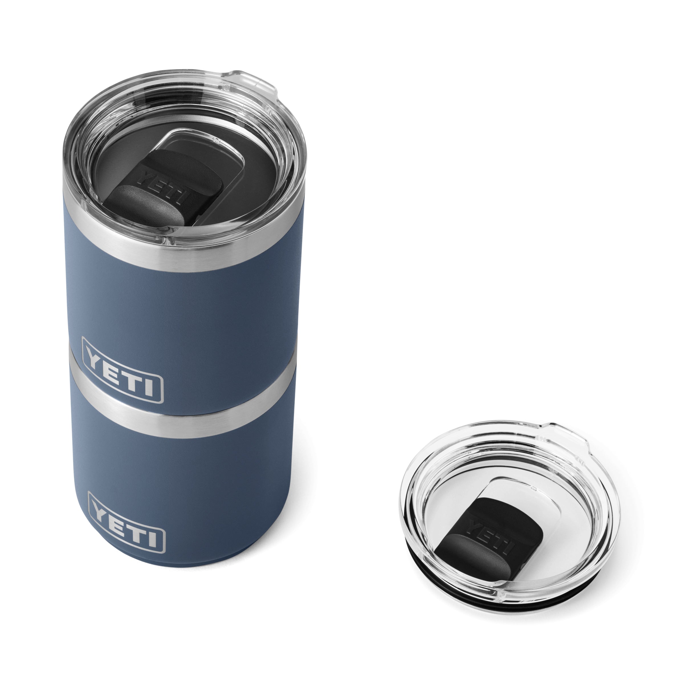Yeti Rambler 10 oz Lowball Tumbler with MagSlider Lid - Navy Blue - Insulated Stainless Steel Cup for Cocktails, Whiskey & Coffee - Perfect for Home, Office & Outdoor Use