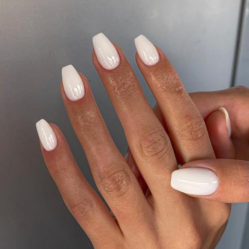 coffin glossy white