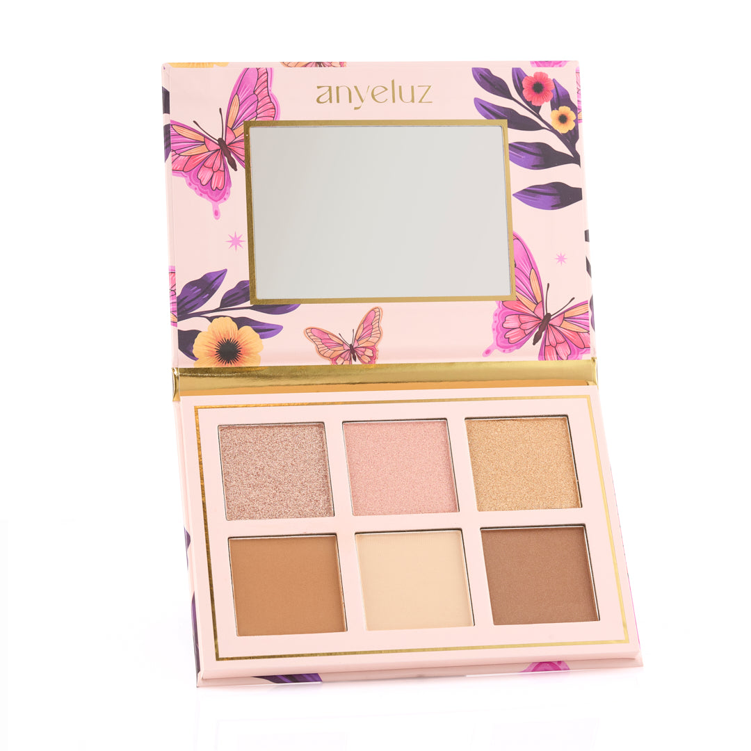 Glam Face Highlighter, Contour & Blush Palette - Professional Makeup Kit for Contouring, Highlighting & Blushing - Perfect for Everyday Glam & Special Occasions