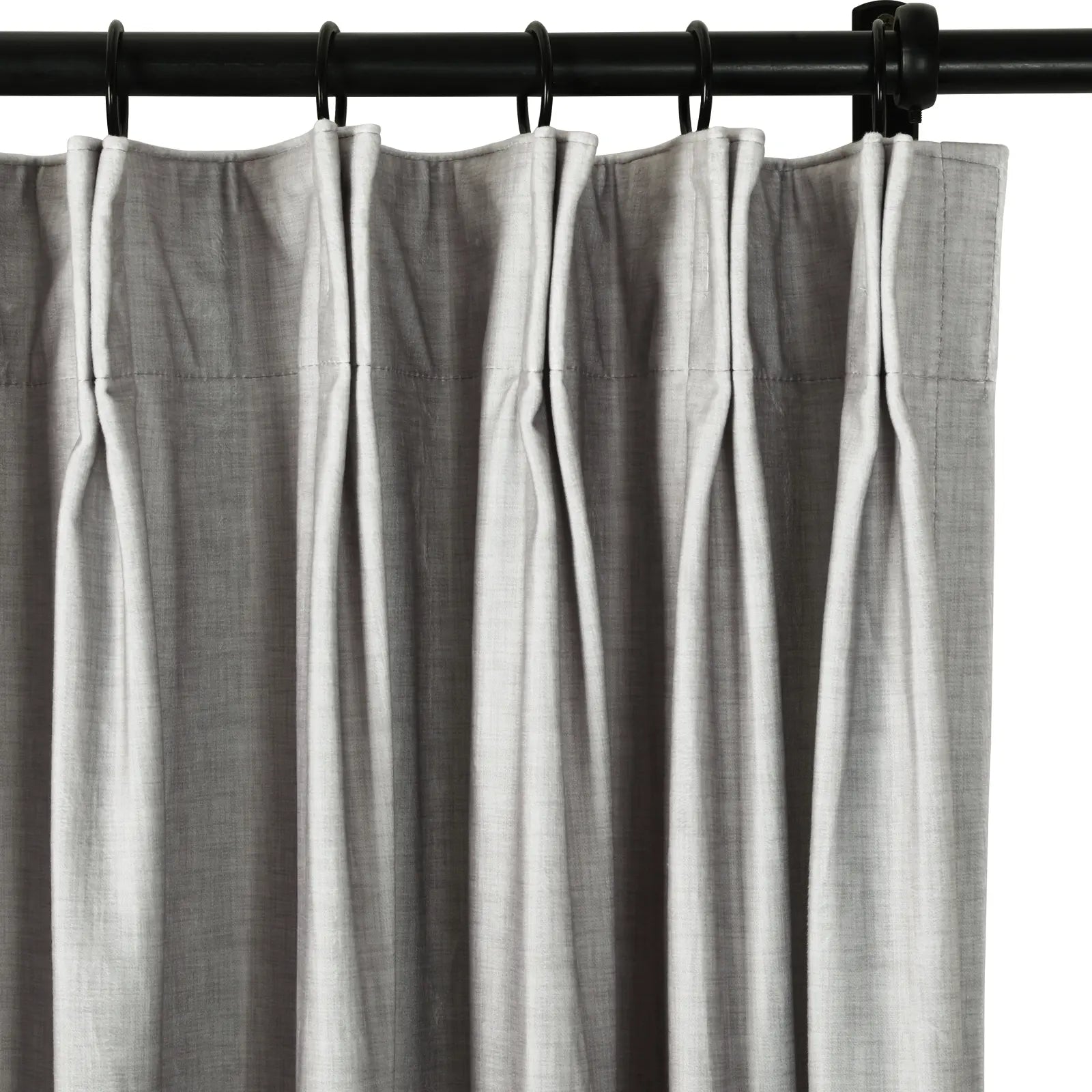 Amy Switzer Printed Velvet Pleated Curtains - Elegant Window Drapes for Living Room, Bedroom & Home Decor