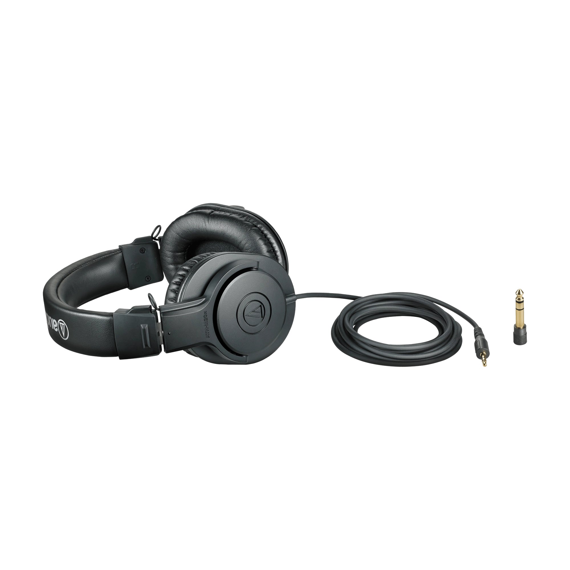 Audio Technica ATH-M20x Professional Studio Monitor Headphones - Closed Back, Black - Perfect for Music Production, Recording & Mixing