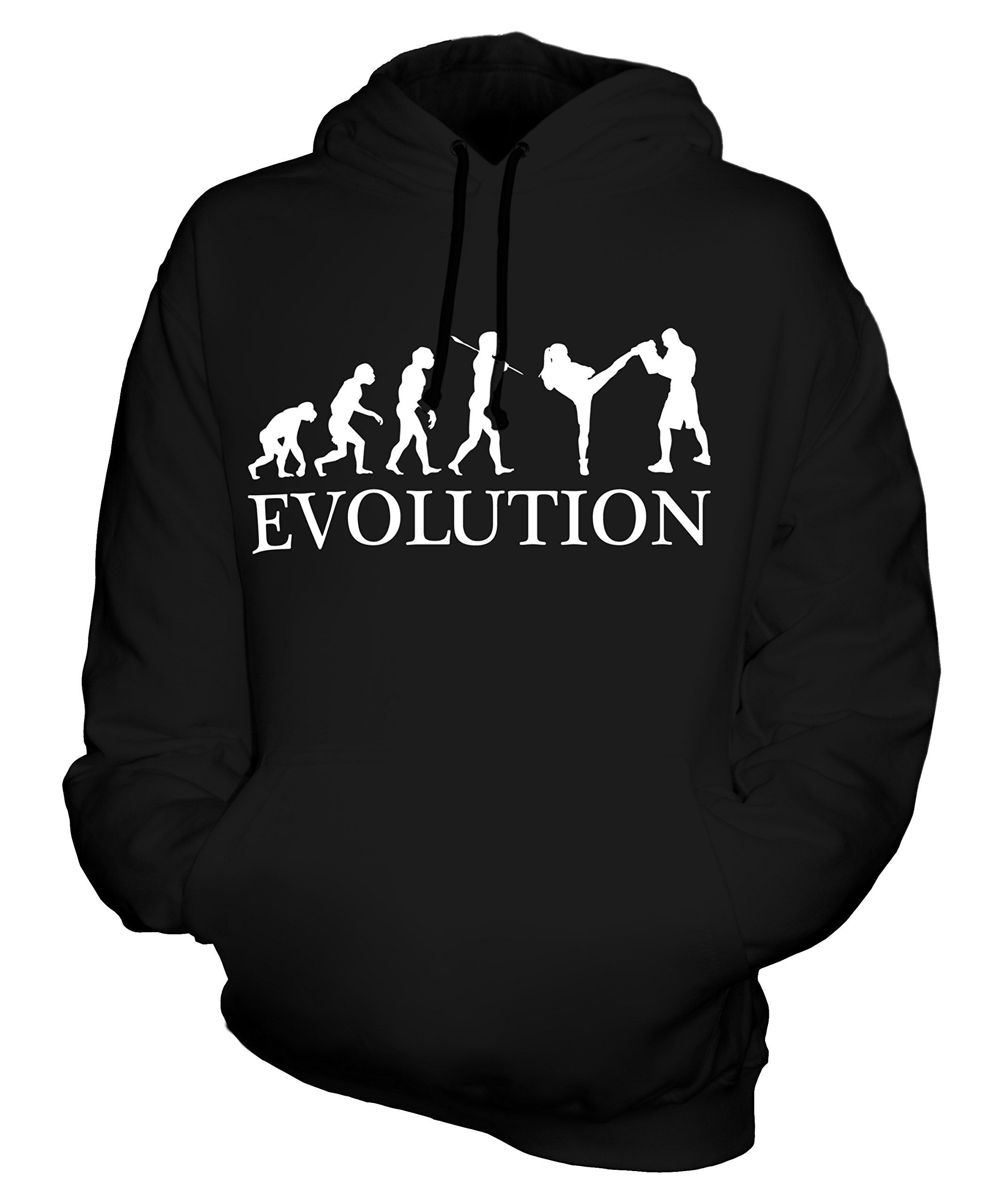 Unisex MMA Fighter Evolution Hoodie - CandyMix Men's & Women's Pullover Sweatshirt - Perfect for Training, Gym, and Streetwear Fashion