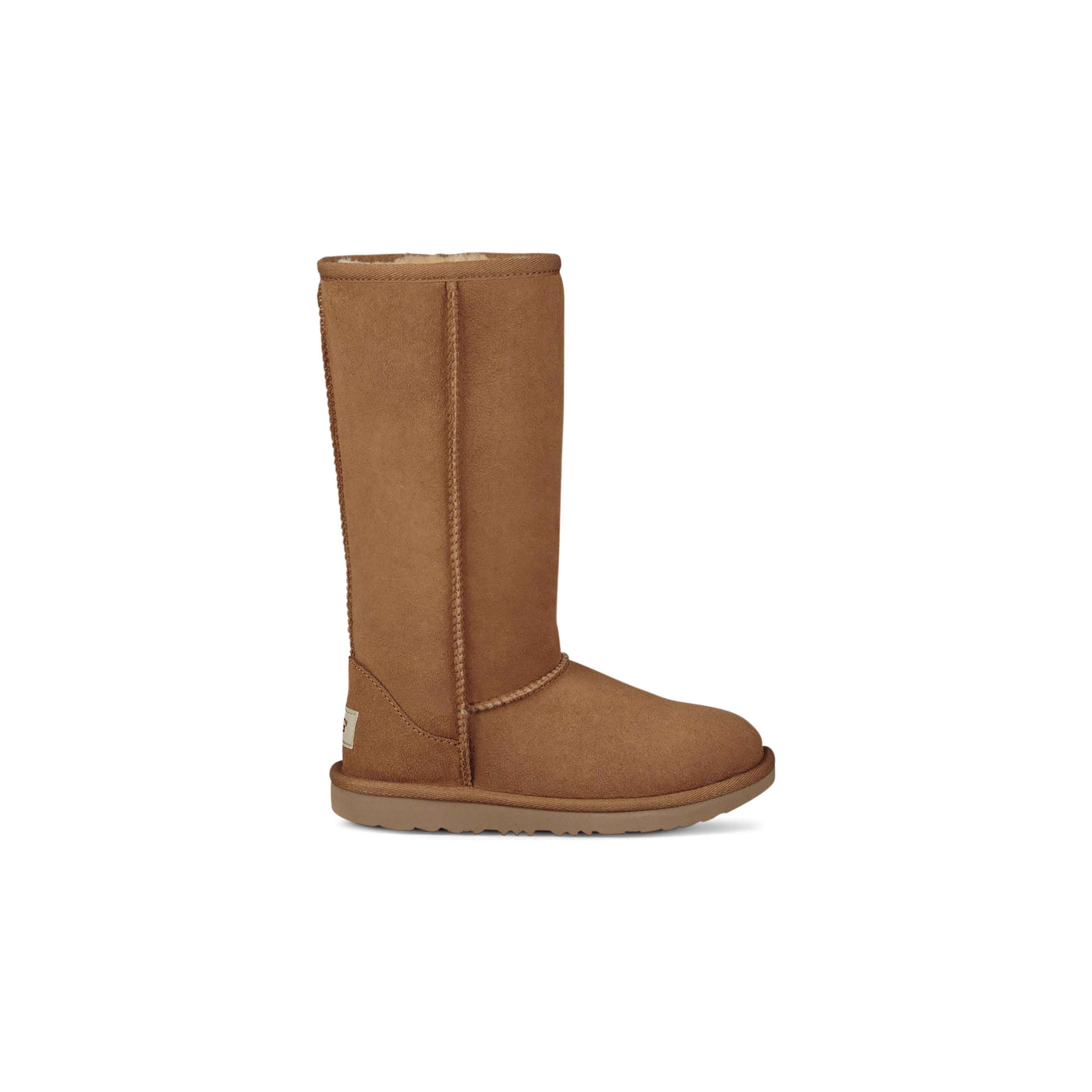 UGG Kids Classic II Tall Boots in Chestnut - Warm Winter Snow Boots for Girls & Boys - Perfect for School, Outdoor Play & Cold Weather