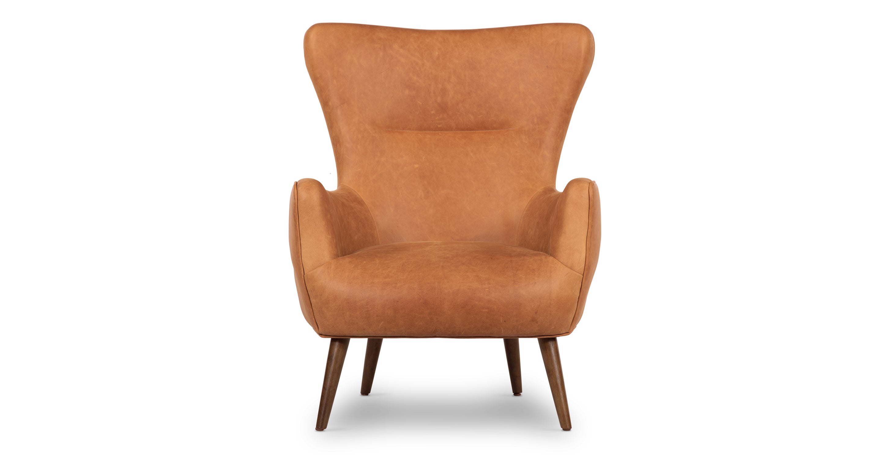 Aida Lounge Chair - Modern Accent Chair for Living Room, Bedroom & Office - Comfortable Upholstered Armchair with Wooden Legs - Perfect for Relaxing, Reading & Decorating Your Home