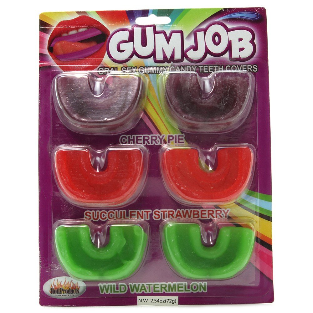 Oral Sex Gummy Teeth Covers - Purple, Red, Green Flavors (Cherry Pie, Strawberry, Watermelon) 2.5oz - Enhance Intimacy & Playful Adult Fun - Perfect for Couples & Sensual Play