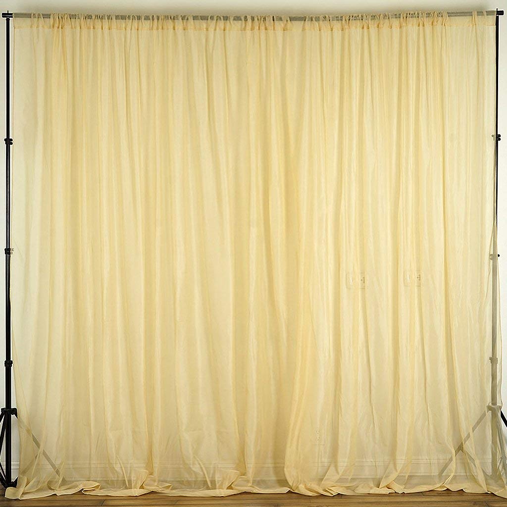 Sheer Lightweight Window Tinting Chiffon Curtain Panel - 58