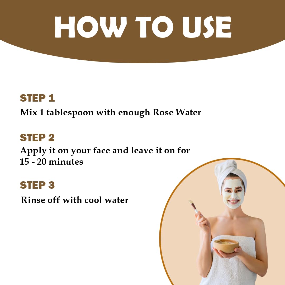 VEDAHARVEST 100% Natural Multani Mitti Powder (350g) - Fuller's Earth Clay for Face, Skin & Hair Care | Exfoliating, Soothing & Nourishing | Perfect for DIY Face Masks, Acne Treatment & Hair Growth | Organic Bentonite Clay for Glowing Skin & Healthy Hair