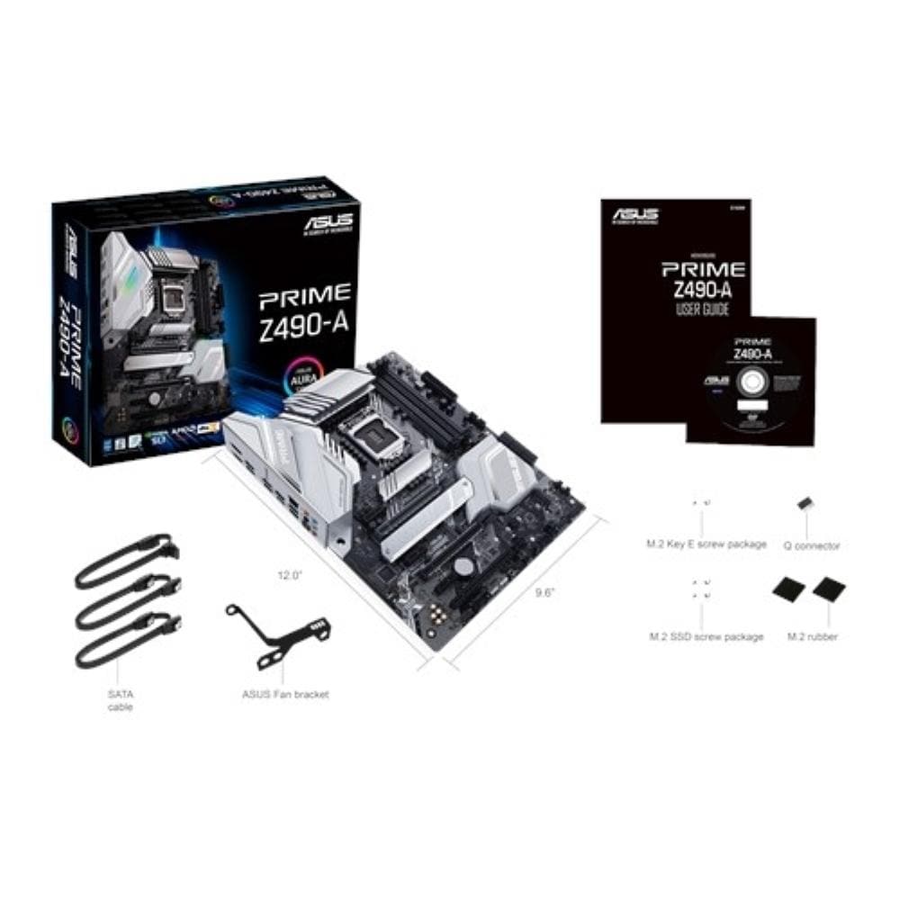 ASUS PRIME Z490-A LGA 1200 ATX Motherboard - 3-Year Warranty - High Performance for Gaming, Streaming & Content Creation