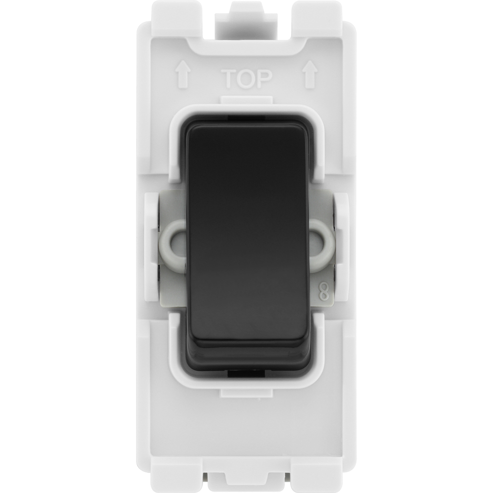 BG Evolve Black 20A 2 Way Grid Module RPCDB12 - Electrical Panel Accessory for Home & Commercial Use | Easy Installation & Reliable Circuit Protection