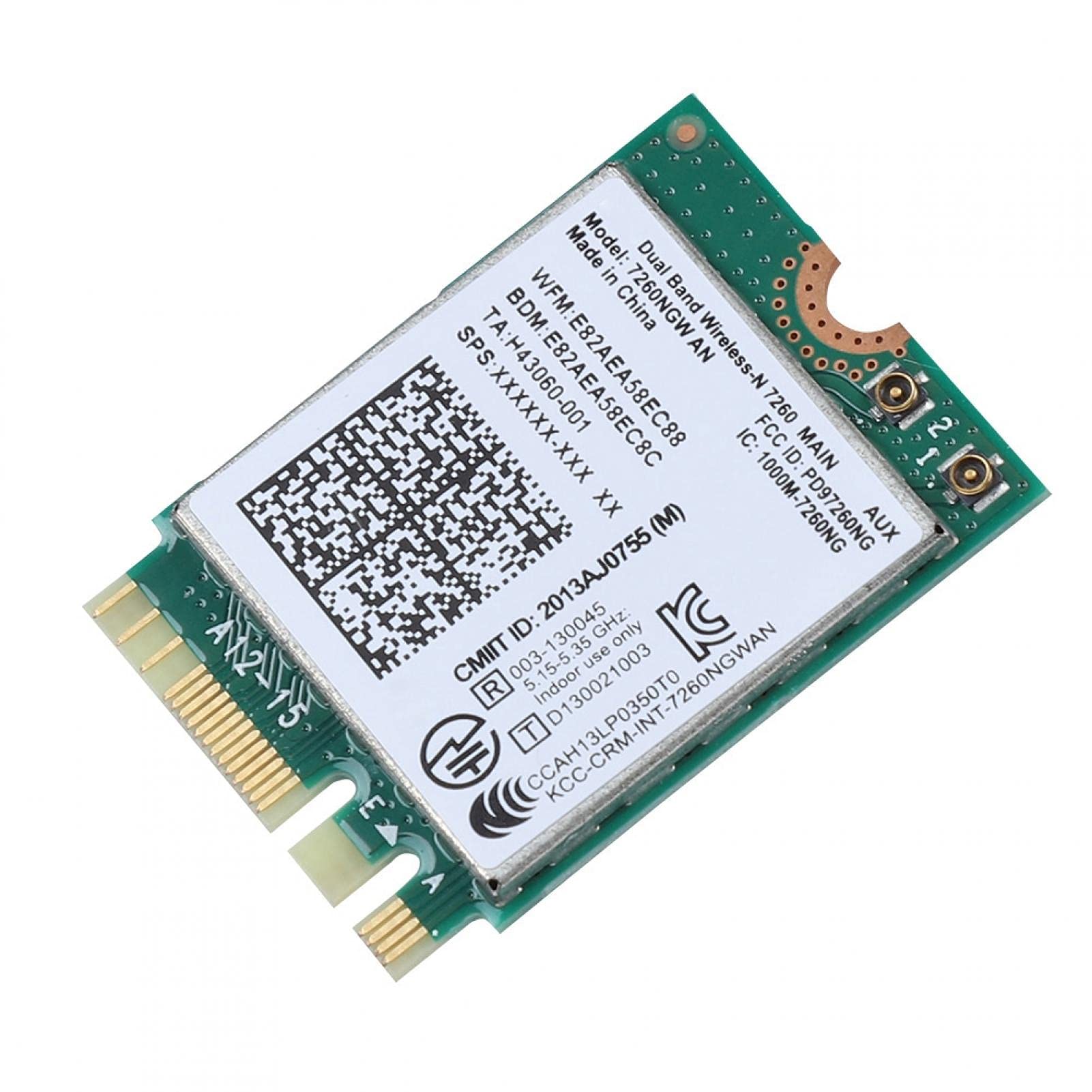 Kuuleyn Intel 7260NGW AN Dual Band 2.4G/5G WiFi Bluetooth 4.0 Wireless Network Card - Replacement for Laptops, Desktop PCs | Fast Wireless Connectivity for Gaming, Streaming & Work