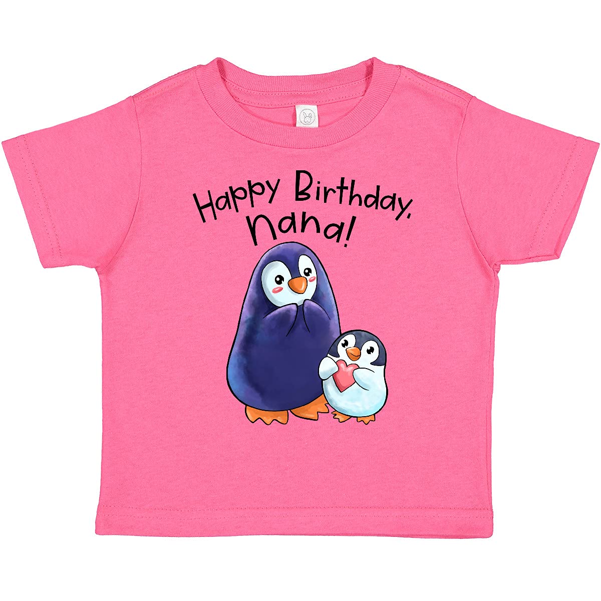 Inktastic Happy Birthday Nana Cute Penguins Toddler T-Shirt - Adorable Kids Birthday Gift for Grandma & Fun Party Outfit