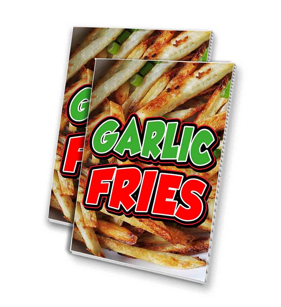 4mm Corrugated Plastic Panel - Garlic Fries Design (24