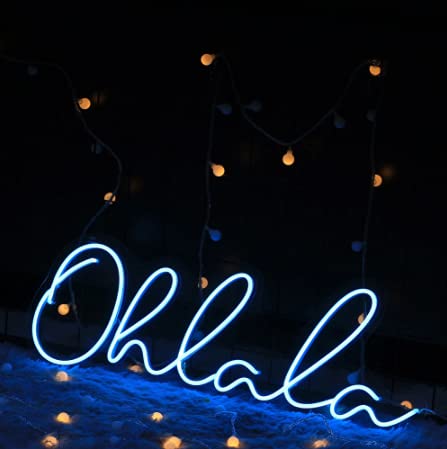 24x8 Inch Oh La La Beer Neon Sign - Super Bright LED Wall Decor Light for Bars, Pubs & Home Man Cave - Vivid Custom Neon Lamp 24OL81