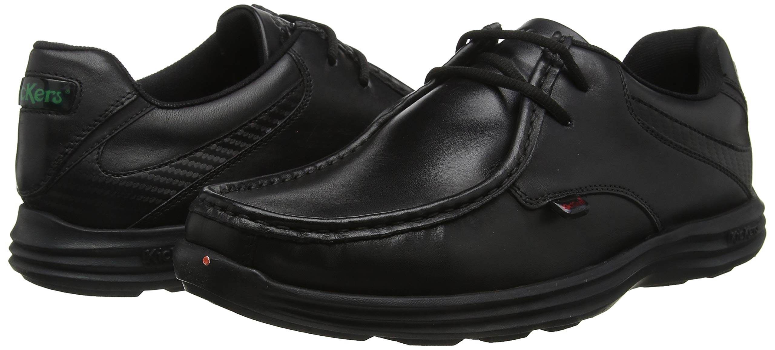 Kickers Men's Derby Leather School Shoes - Classic Formal & Casual Footwear for Work, Office & Everyday Wear