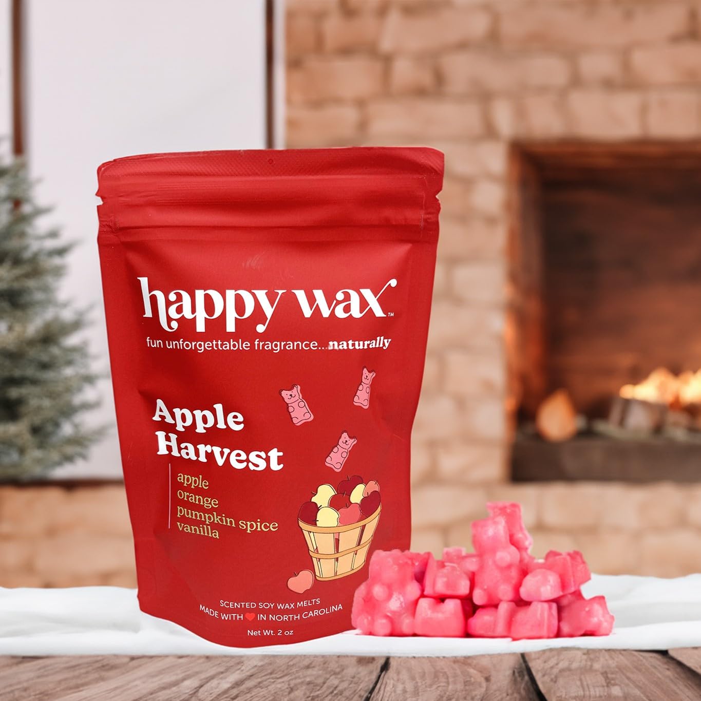 Happy Wax Marble Signature Wax Warmer & Wax Melts Kit - Savory Scented Soy Wax for Home, Office, Spa | Aromatherapy, Relaxation, Gift Idea