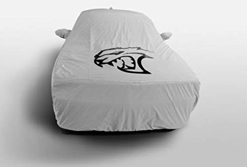 2015 Dodge Charger Hellcat Car Cover with Hellcat Logo - Waterproof & UV Protection for Outdoor & Indoor Vehicle Storage
