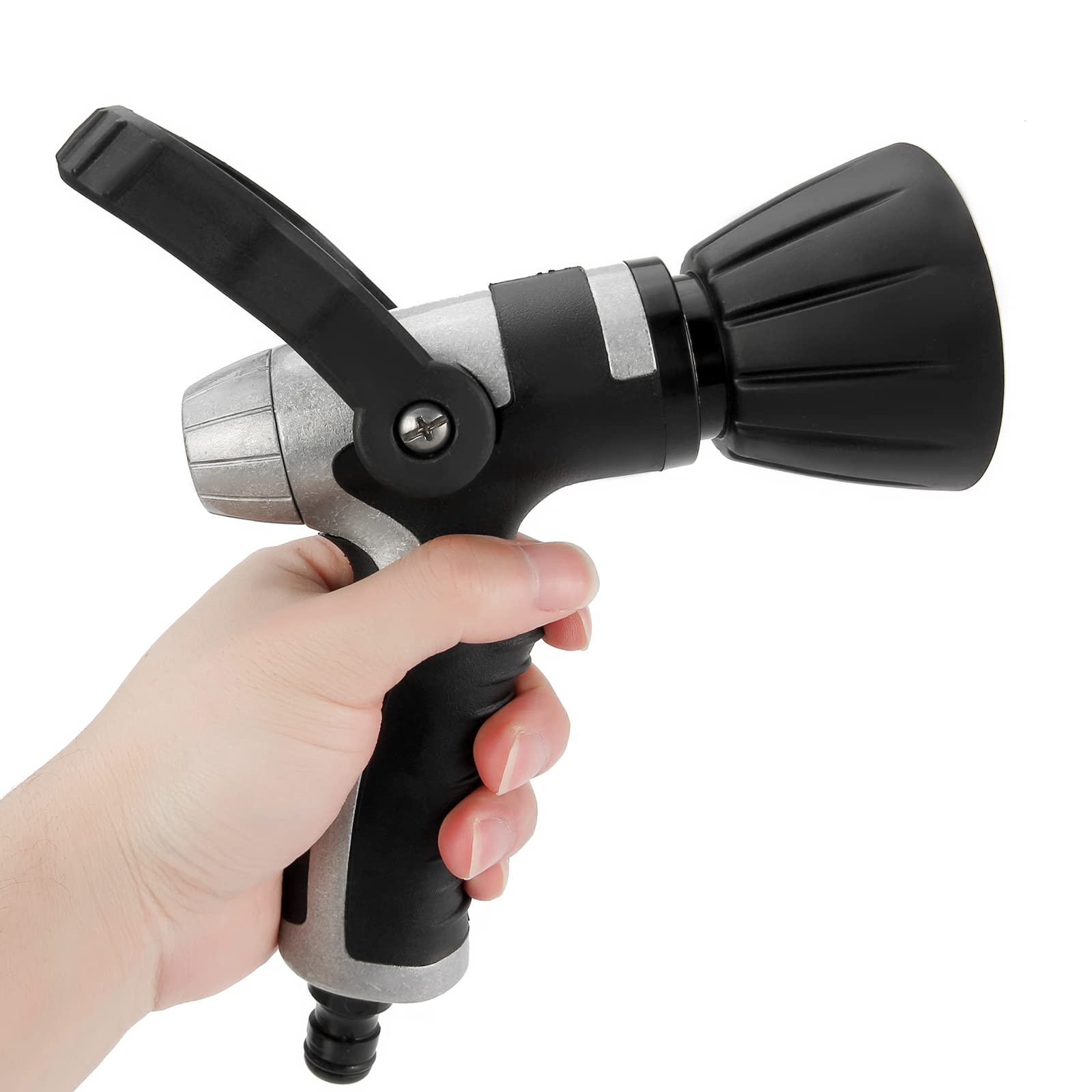 Heavy Duty Metal Garden Hose Nozzle - High Pressure Water Sprayer for Cleaning, Watering Plants, Washing Cars & Bathing Pets | Perfect for Outdoor, Lawn, Garden & Home Use