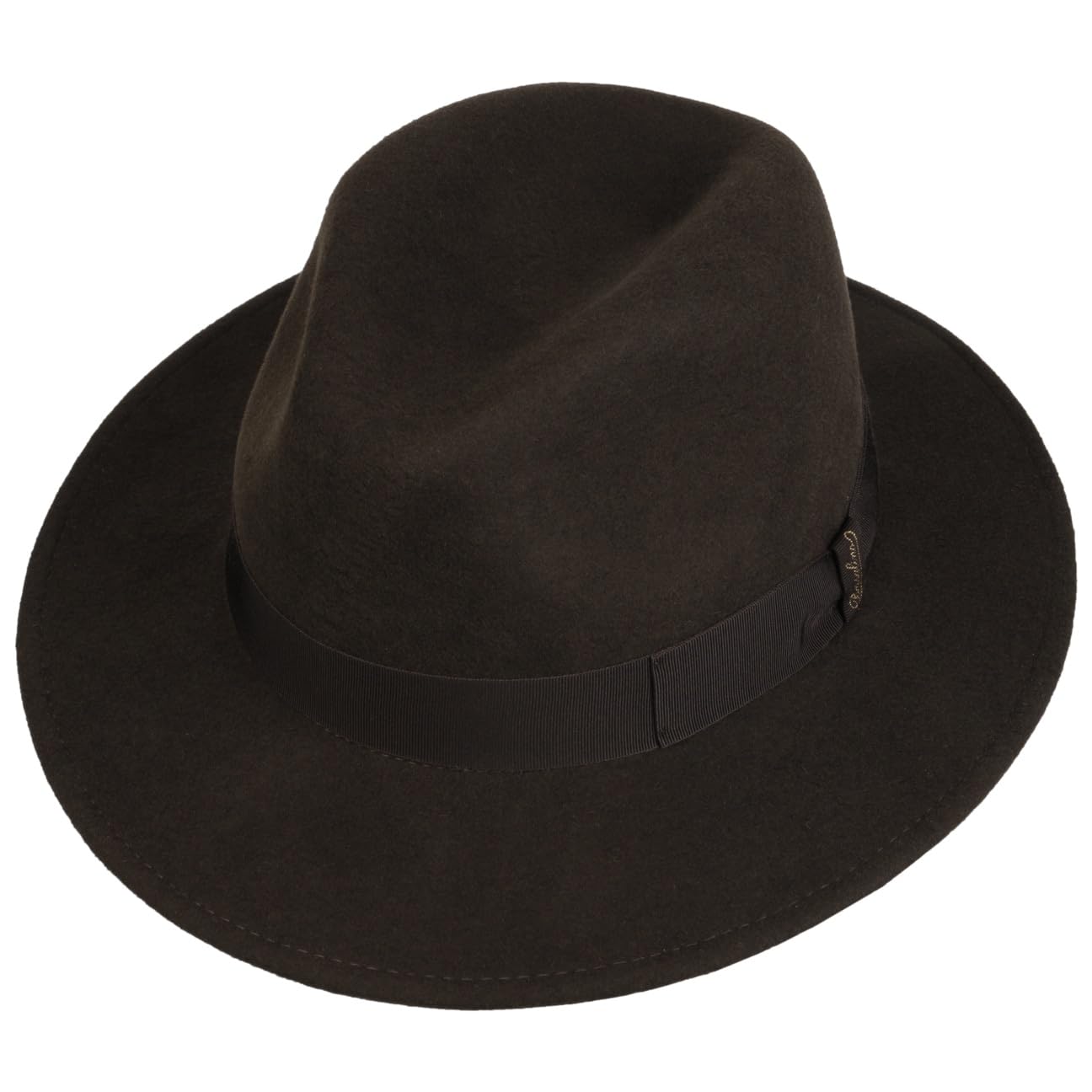 Borsalino Fur Felt Fedora Hat for Men - Elegant Winter Style