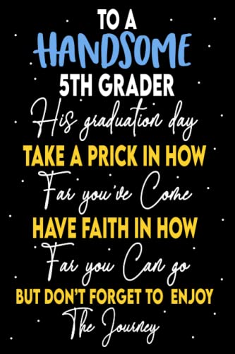 5th Grade Graduation Gifts for Boys - Personalized Memory Book & Autograph Album - Perfect End of Year Keepsake for Elementary School Graduation - Great for Classmates' Signatures & School Memories