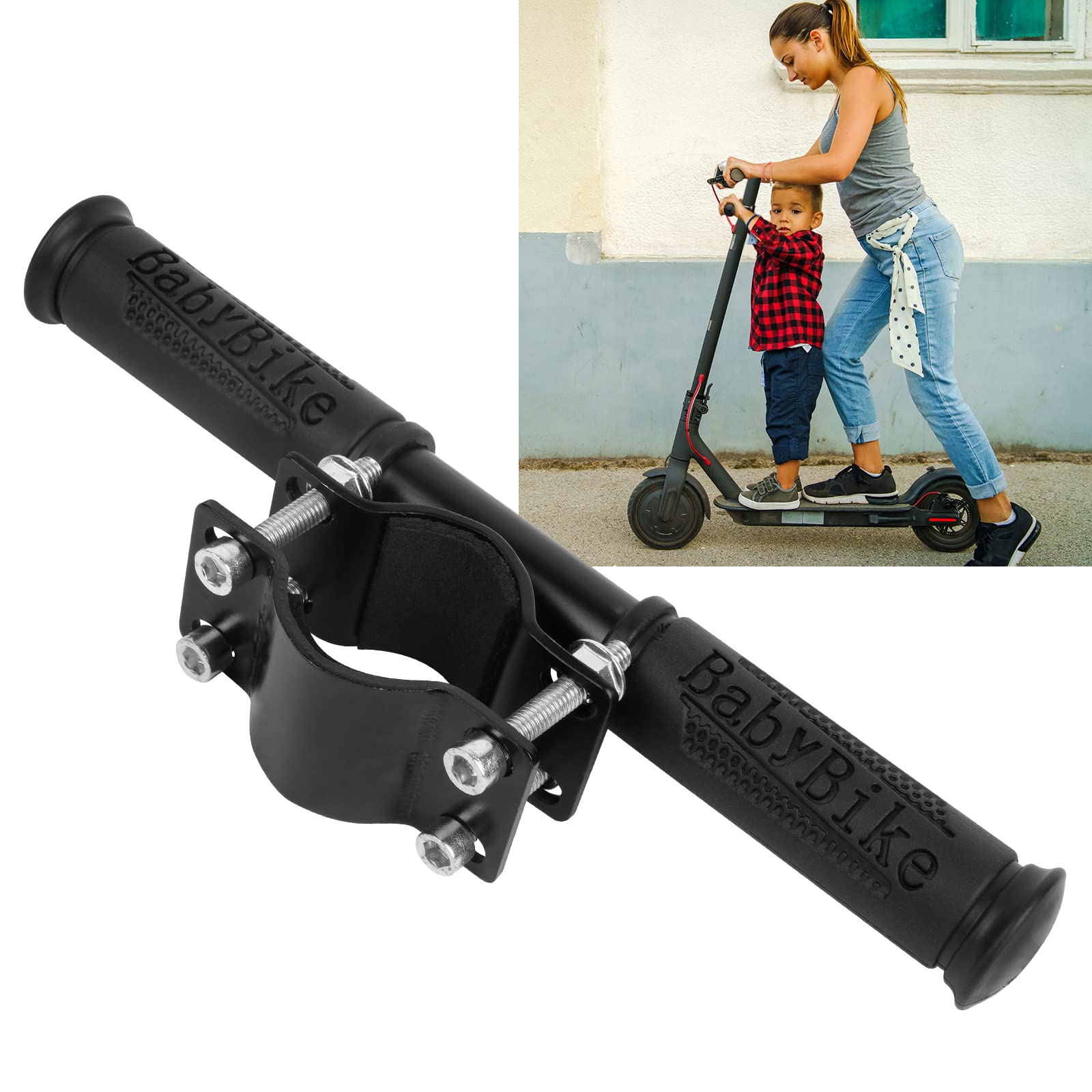Kids Electric Scooter Handlebar - Adjustable Child-Safe Handrail with Aluminum Alloy Grip for Xiaomi Mijia M365 Scooter & Skateboard Accessories | Perfect for Commuting, School Rides & Outdoor Adventures