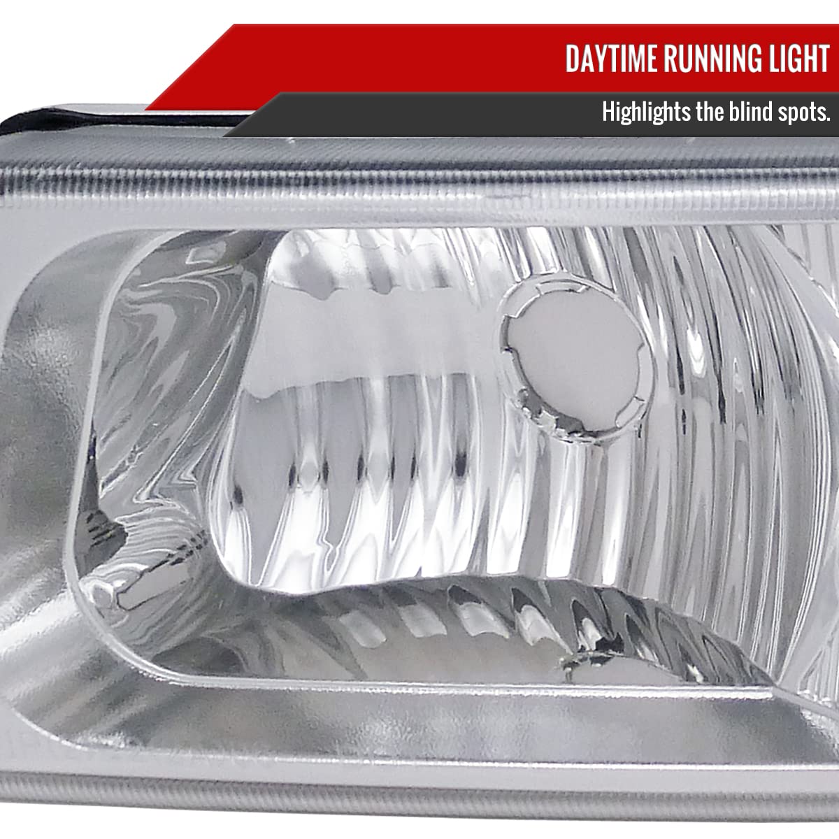 03-07 Clear Front Bumper Lights Turn Signal Lamps - Replacement LED Lights for Car, Truck, SUV - Enhance Visibility & Safety for Night Driving