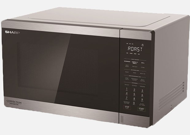 1100W Midsize Inverter Convection Toaster Oven - 32L Stainless Steel Countertop Oven (R890EST) - Perfect for Baking, Roasting & Toasting in Small Kitchens