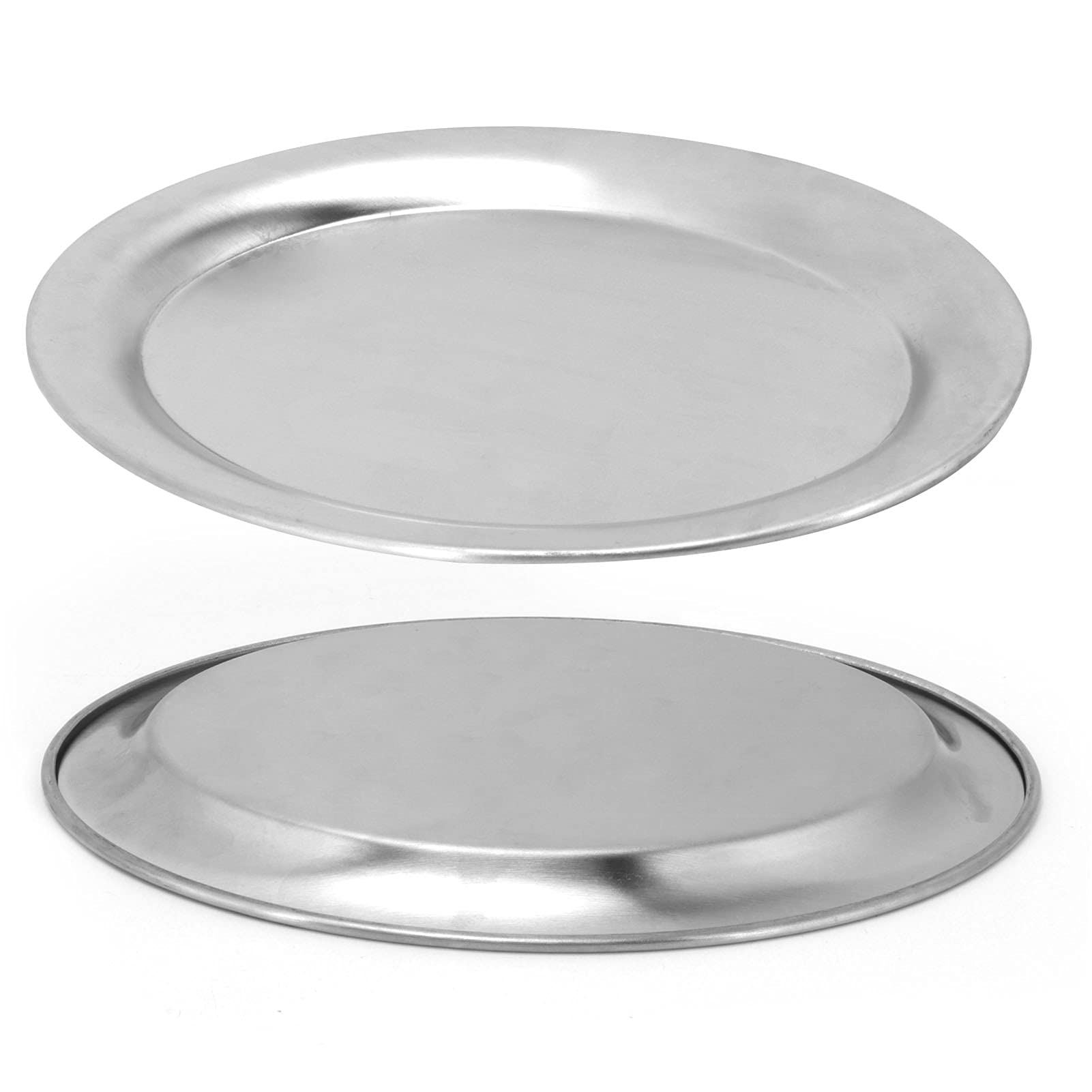 Premium Stainless Steel Small Oval Plate - Multi-Function Kitchen Serving Dish for Snacks, Bones, Appetizers | Perfect for Restaurants, Picnics & Home Dining