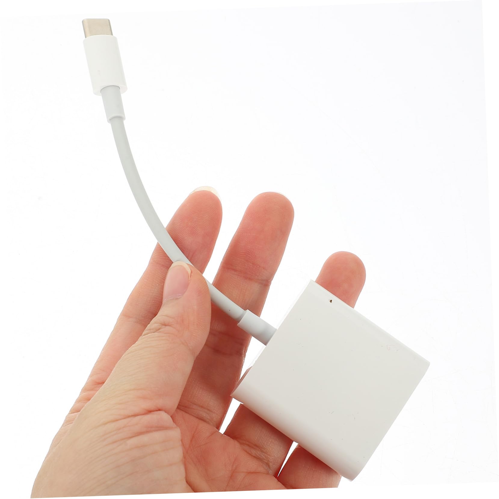 2-in-1 Portable USB Card Reader - ABS Memory Card Adapter for Camera, Phone & Computer - White Compact Storage Solution for SD/TF Cards - Perfect for Travel, Photography & Data Transfer