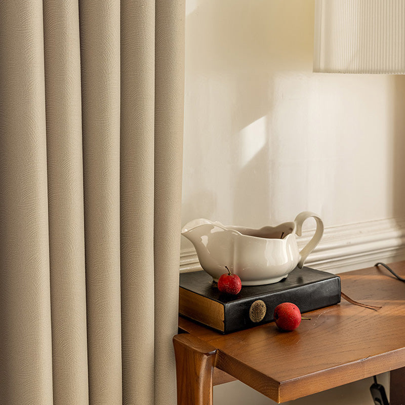 Viviana Chenille Blackout Thermal Custom Curtains for Bedroom & Living Room - Energy Efficient Light Blocking Window Treatments