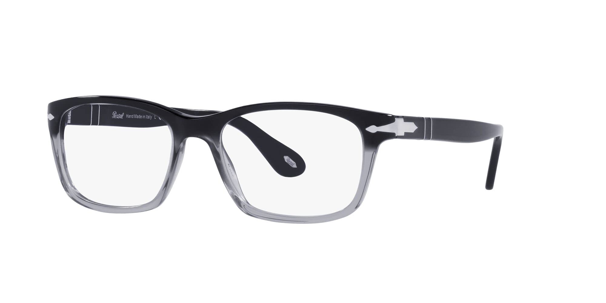 Persol Prescription Glasses for Women & Men - Fashion Square Eyeglass Frames with Sun Protection Arrow Design | Perfect for Outdoor Activities, Driving & Daily Wear