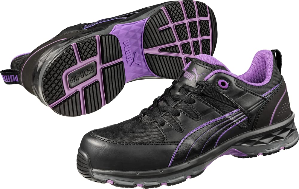 PUMA Motion Protect Stepper Low EH Women's Safety Shoes - Composite Toe, Slip Resistant, Electrical Hazard Protection - Perfect for Construction, Warehouse & Industrial Work