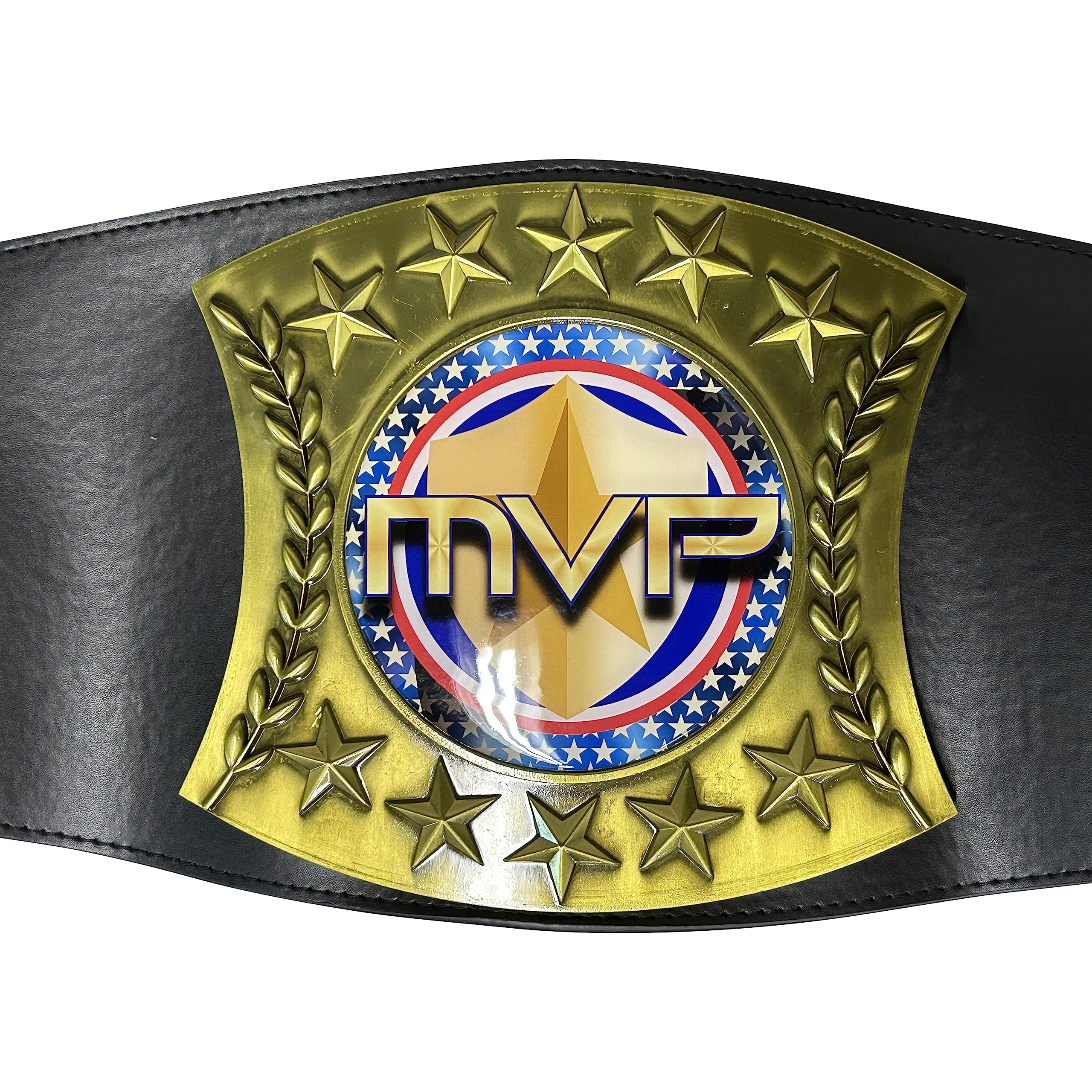 51 Inch Heavy Large Leather MVP Champion Trophy Belt - Most Valuable Player Award for Sports, Wrestling & Competition - Perfect Gift for Champions, Coaches & Athletes