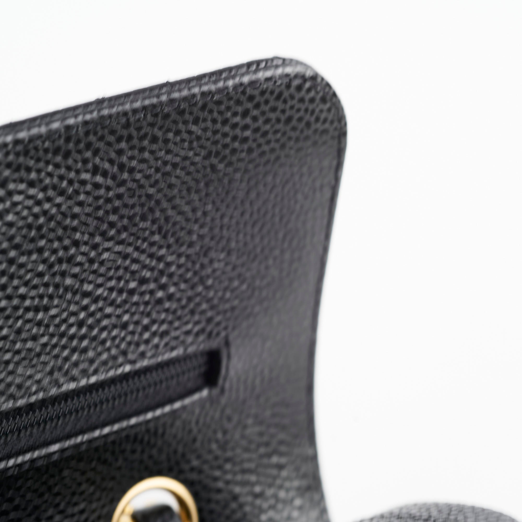 Chanel Small Caviar Leather Double Classic Flap Bag Black with Microchip - Luxury Designer Handbag for Women, Perfect for Evening Parties & Special Occasions