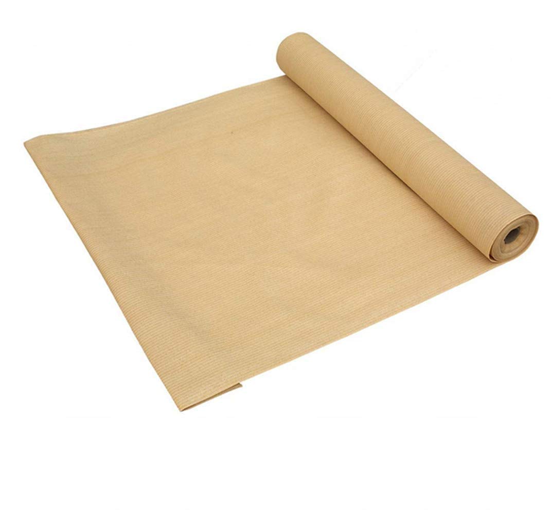 Shatex 90% UV Blocking Sun Shade Fabric - 6x26ft Beige Sunscreen Mesh with Clips for Pergola, Porch Cover, Vertical Screen & Outdoor Patio Shade | Perfect for Backyard, Garden, and Poolside Protection