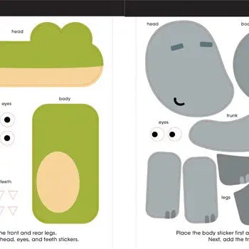 First Sticker Art: Zoo Animals - Creative DIY Sticker Activity Book for Kids, Fun & Educational Animal Stickers for Toddlers & Preschoolers - Perfect for Travel, Birthday Gifts & Classroom Activities