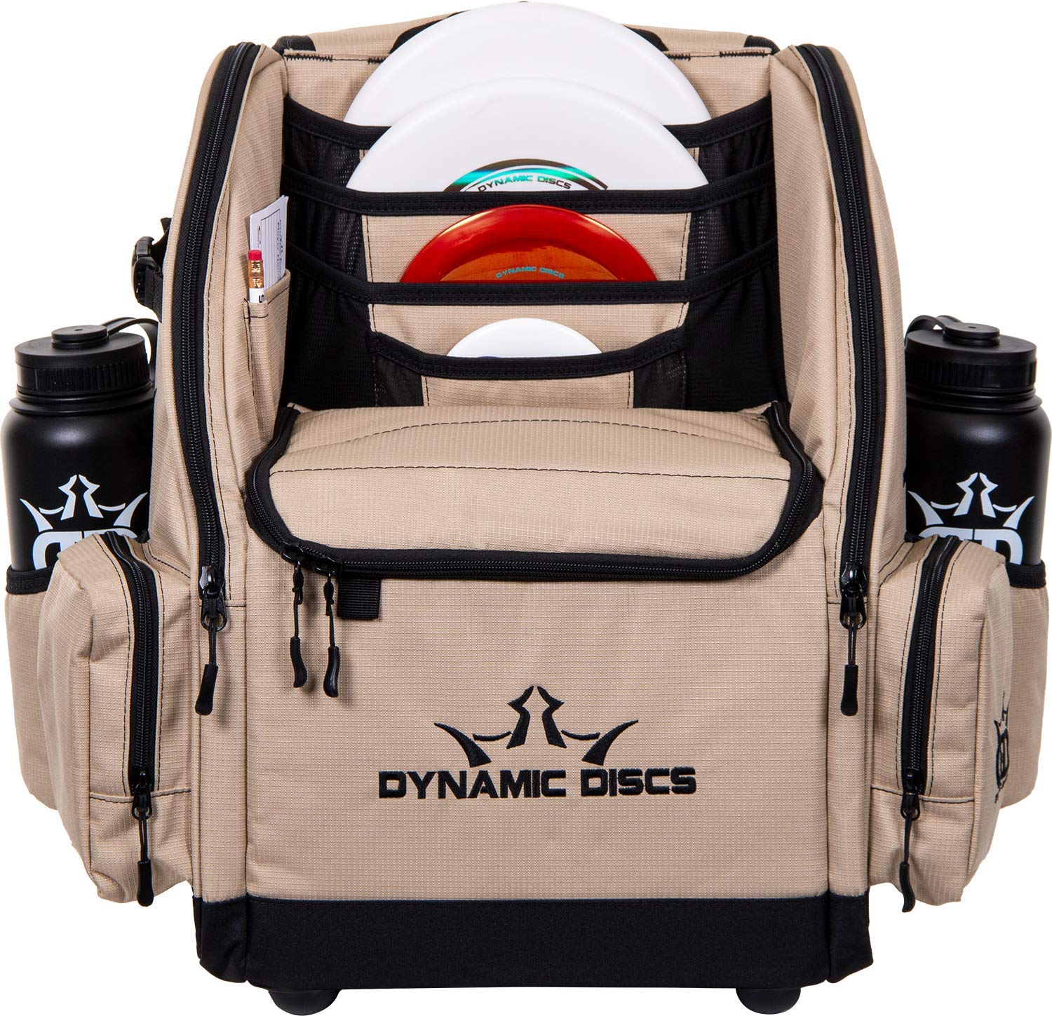 Dynamic Discs Commander Backpack Disc Golf Bag - 20 Disc Capacity, 2 Deep Storage Pockets & 2 Water Bottle Holders | Premium Frisbee Golf Backpack for Tournaments, Practice & Outdoor Adventures