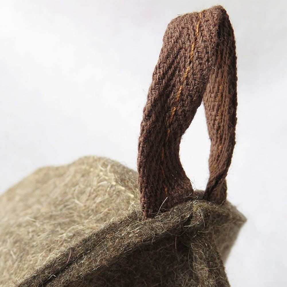 Premium Wool Felt Sauna Hats with Hanging Loop - Bath & Spa Accessories for Sauna, Steam Rooms & Relaxation - Protect Your Head from Heat & Sweat