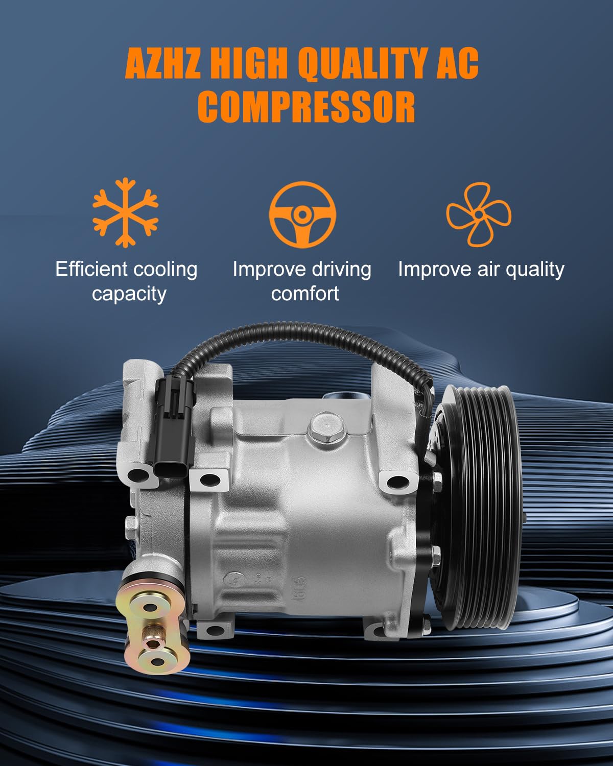 Replacement 4785C AC Compressor with Clutch for Dodge Ram 1500 3.9L 5.2L 5.9L (1995-2002) - Perfect for Cooling System Repair & Summer Road Trips