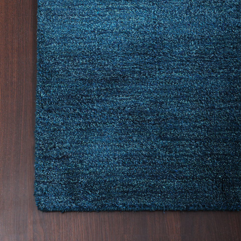 Hand Knotted Ribbed Area Rug - Soft & Durable for Living Room, Bedroom, or Office Decor