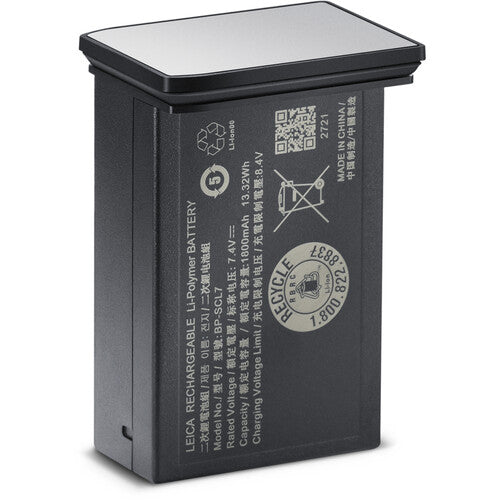 Leica BP SCL7 Lithium Ion Battery for Leica Cameras - High Capacity Silver Replacement Battery - Perfect for Travel & Professional Photography
